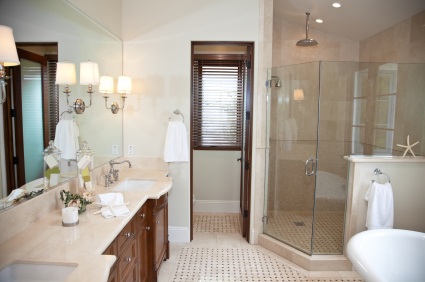 Bathroom remodeled by Harold Howard's Painting Service