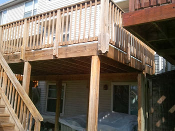 Before Deck Staining Columbia, MD
