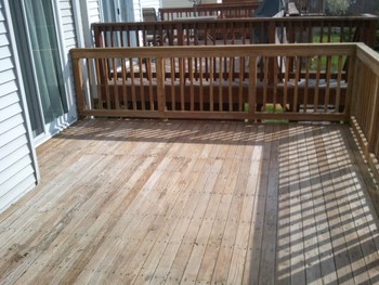 Before Deck Staining Columbia, MD